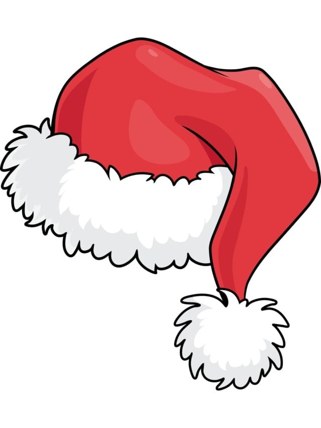 Santa Hat drawing tutorial - web story - complete