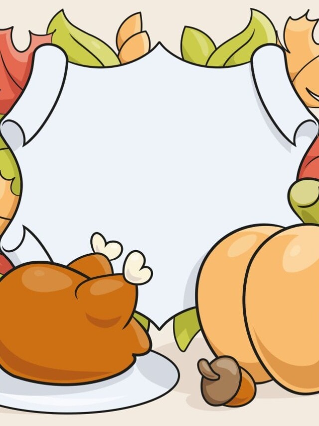 Thanksgiving Card drawing tutorial - web story - complete