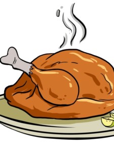 Turkey Dinner drawing tutorial - web story - complete
