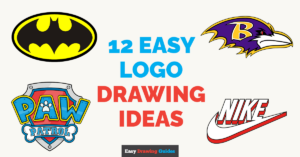 12 Easy logo Drawing Tutorials for Kids Featured Image
