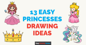 13 Easy Princess Drawing Tutorials for Kids Featured Image