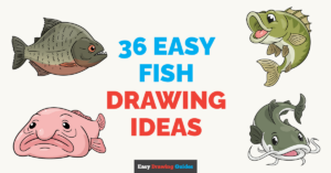 36 Easy Fish Drawing Tutorials for Kids Featured Image