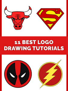 11 Best logo Drawing Tutorials Pinterest Image