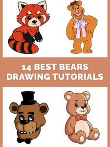 14 Best Bears Drawing Tutorials Pinterest Image