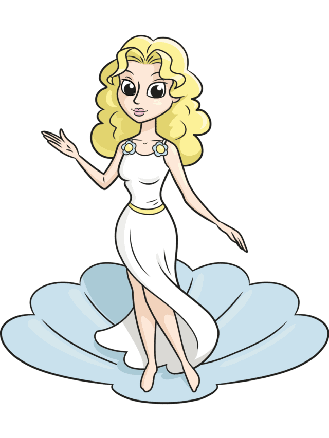 Aphrodite drawing tutorial - web story - complete