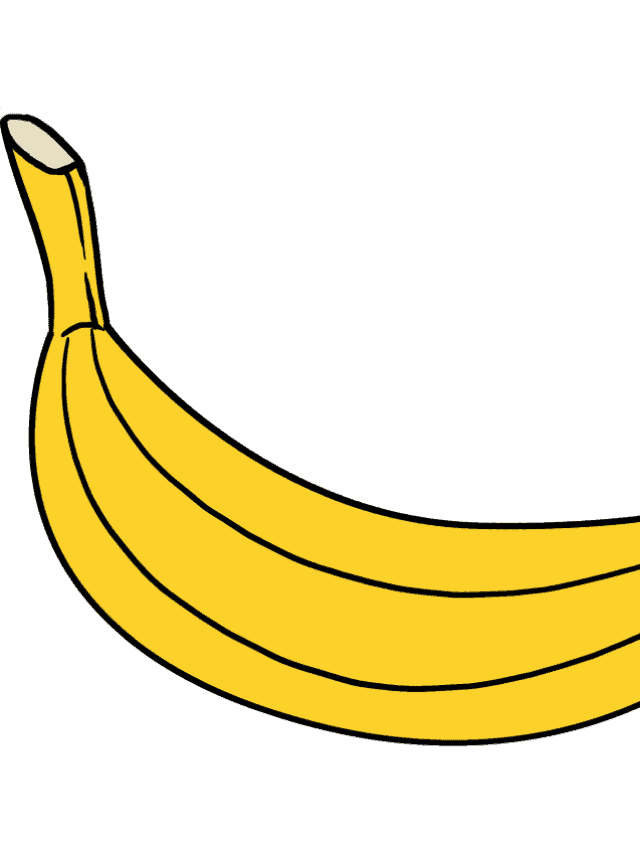 Banana drawing tutorial - web story - complete