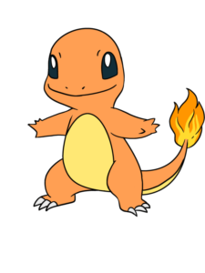 Charmander from Pokemon drawing tutorial - web story - complete