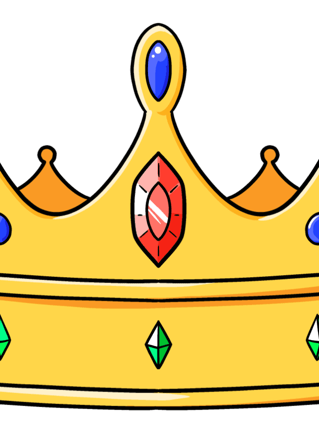 Crown drawing tutorial - web story - complete