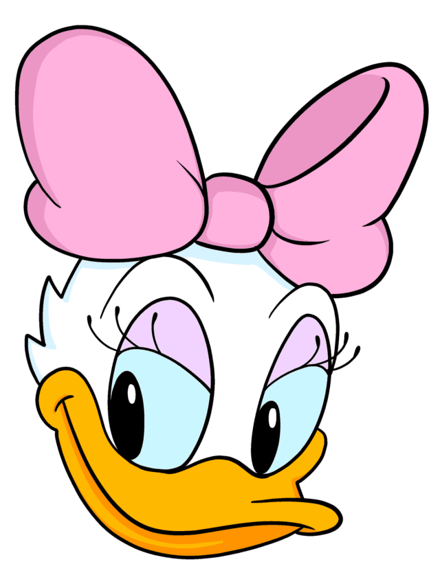 Daisy Duck drawing tutorial - web story - complete
