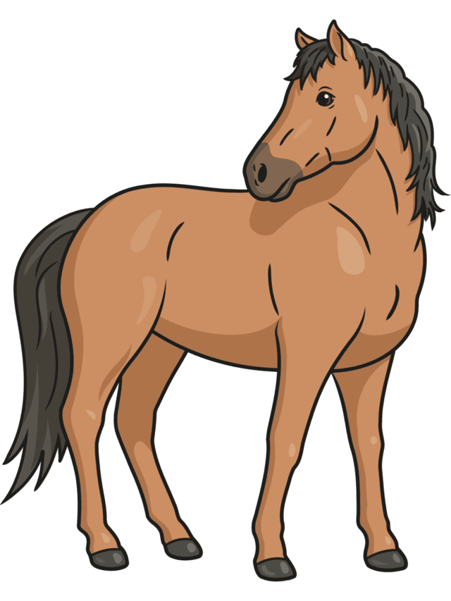 Easy Realistic Horse drawing tutorial - web story - complete