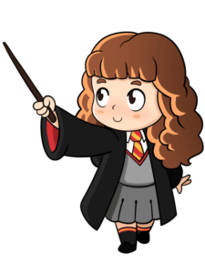 Hermione Granger from Harry Potter drawing tutorial - web story - complete