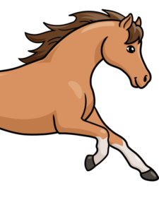 Horse Running drawing tutorial - web story - complete