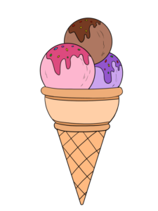 Ice Cream drawing tutorial - web story - complete