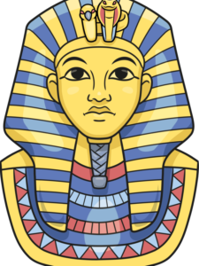 King Tut drawing tutorial - web story - complete