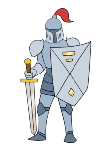 Knight drawing tutorial - web story - complete