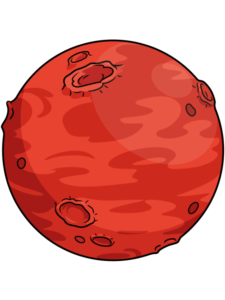 Mars drawing tutorial - web story - complete