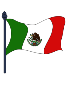 Mexican Flag drawing tutorial - web story - complete