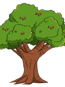 Oak Tree drawing tutorial - web story - complete