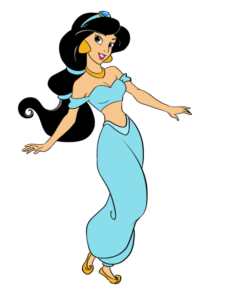 Princess Jasmine from Disney's Aladdin drawing tutorial - web story - complete