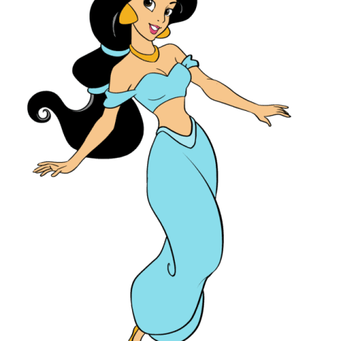 Princess Jasmine from Disney's Aladdin drawing tutorial - web story - complete