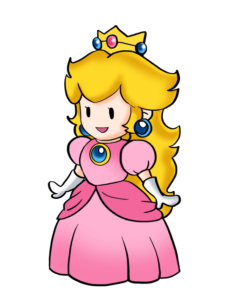 Princess Peach from Super Mario Bros drawing tutorial - web story - complete