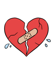 Sad, Broken Heart drawing tutorial - web story - complete