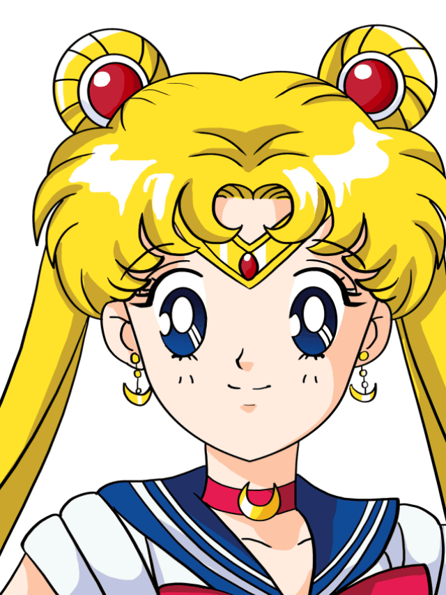 Sailor Moon drawing tutorial - web story - complete