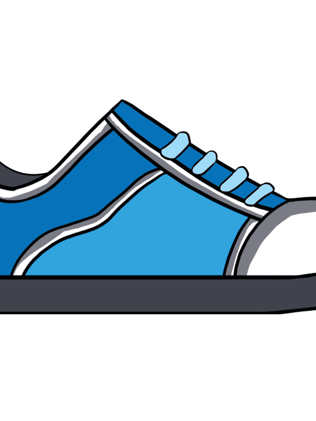 Shoe drawing tutorial - web story - complete