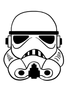 Stormtrooper Helmet drawing tutorial - web story - complete