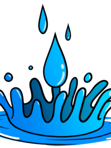 Water Drops drawing tutorial - web story - complete