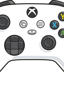 Xbox Controller drawing tutorial - web story - complete
