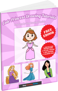 Cute Princess Drawing Tutorials - 3D ebook cover