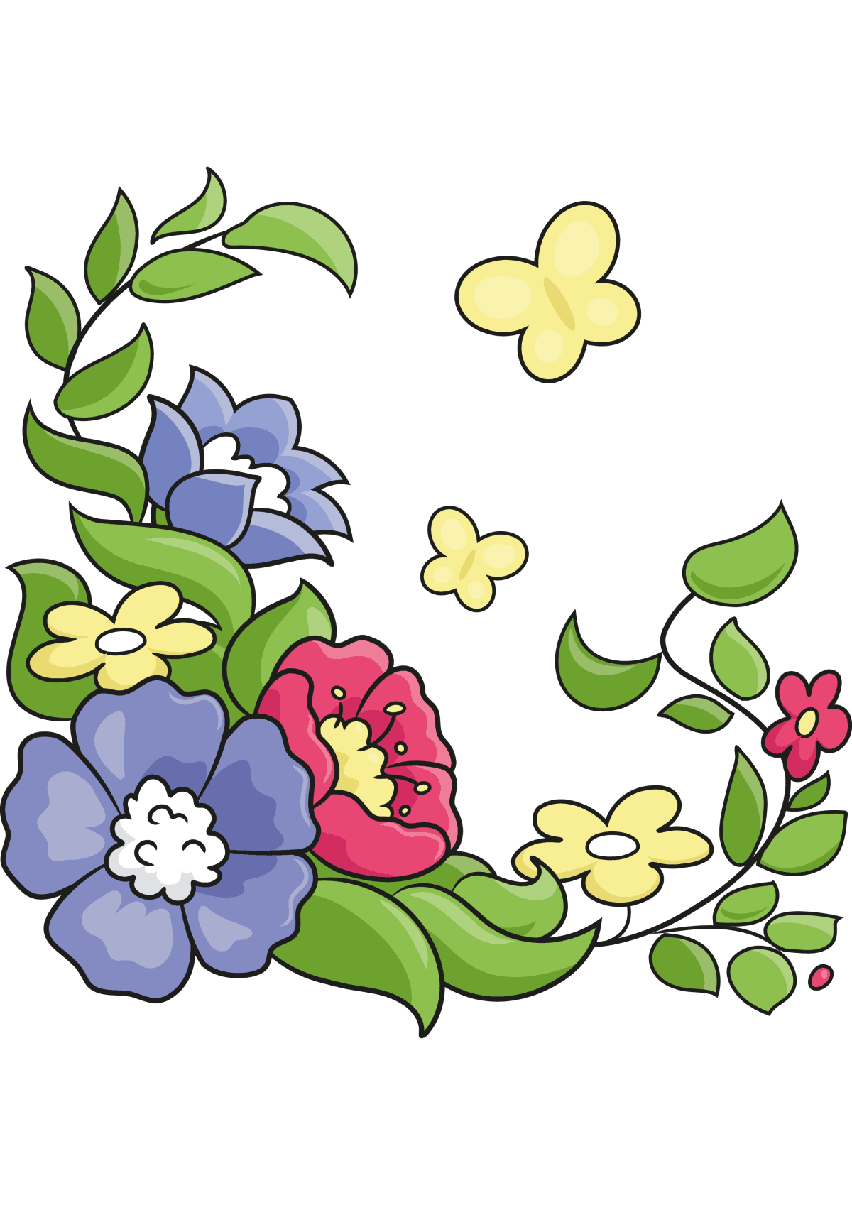 How To Draw A Flower Border Easy