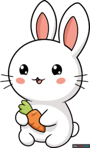 How to Draw a Cute Kawaii Bunny Featured Image