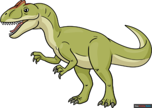 How to Draw an Allosaurus Featured Image