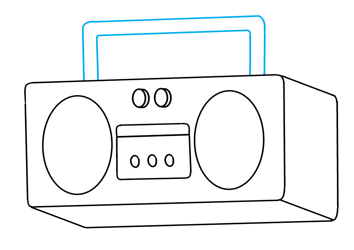 How To Draw A Boombox Easy