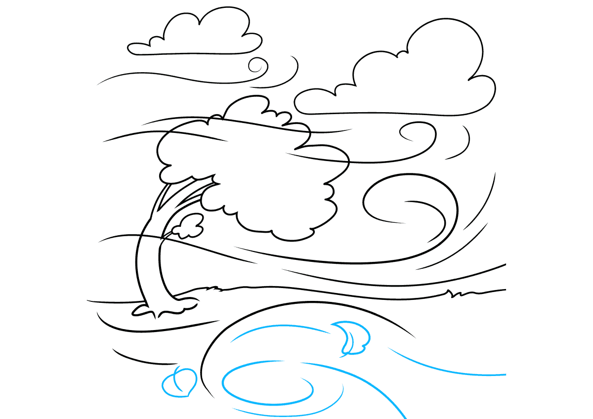 Wind Drawing Easy With Pencil