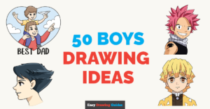 50 boys Drawing Tutorials for Kids Featured Image