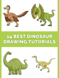 11 Best Dinosaur Drawing Tutorials Pinterest Image