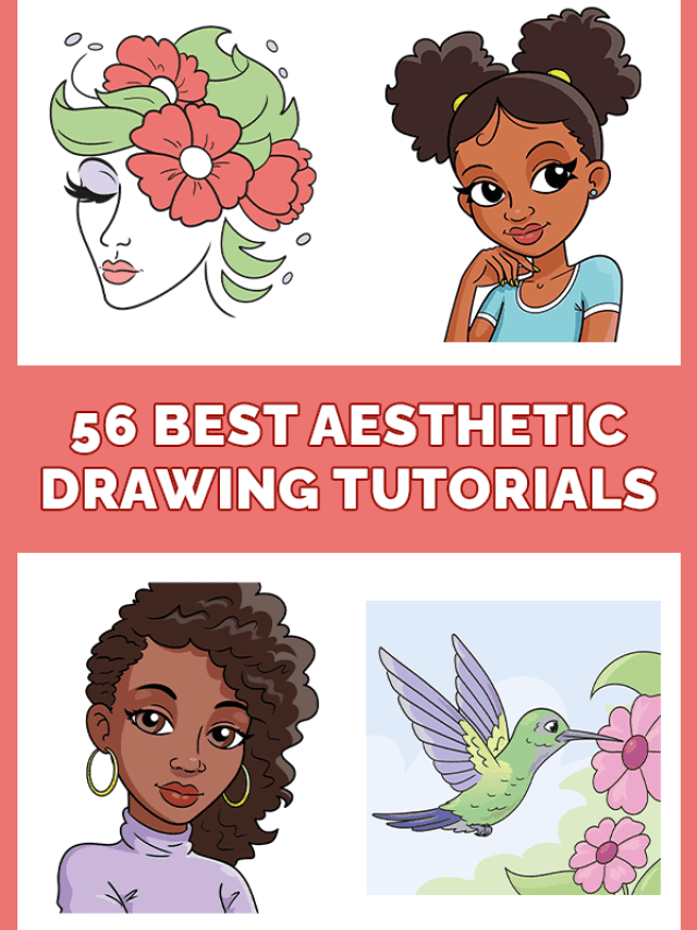 56 Easy Aesthetic Drawing Tutorials Pinterest Image