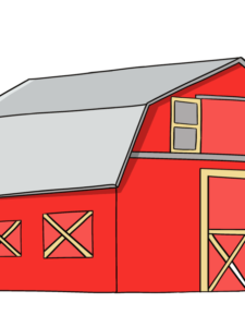 Barn drawing tutorial - web story - complete