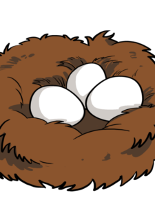 Bird Nest drawing tutorial - web story - complete