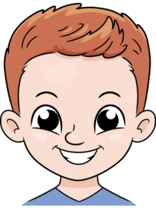 Boy Face drawing tutorial - web story - complete
