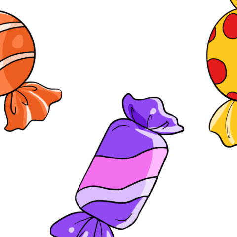 Candy drawing tutorial - web story - complete