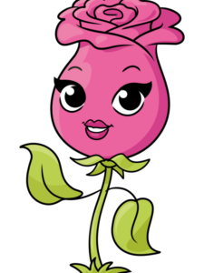 Cartoon Rose drawing tutorial - web story - complete