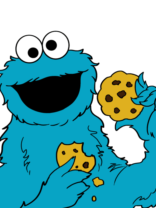 Cookie Monster from The Sesame Street - web story - complete