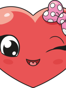 Cute Heart drawing tutorial - web story - complete