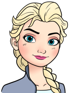 Elsa from Frozen drawing tutorial - web story - complete