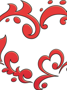 Fancy Heart drawing tutorial - web story - complete