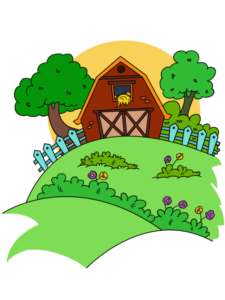 Farm drawing tutorial - web story - complete